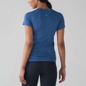 Lululemon Swiftly Tech Crew Short Sleeve Blue Sz 4